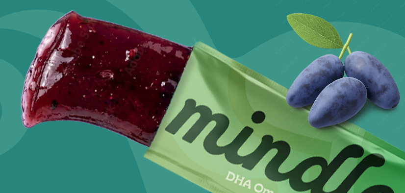 Mindley — algae-sourced omega-3 jelly stick